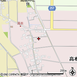 埼玉県熊谷市高本130周辺の地図