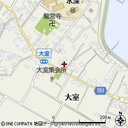 埼玉県加須市大室153周辺の地図