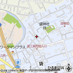 埼玉県鴻巣市袋190周辺の地図