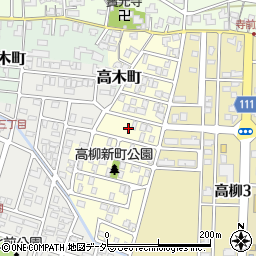 福井県福井市高柳町周辺の地図