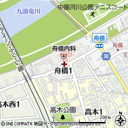 福井県福井市舟橋周辺の地図