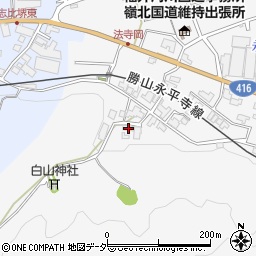 福井県吉田郡永平寺町法寺岡11周辺の地図