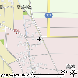 埼玉県熊谷市高本158周辺の地図