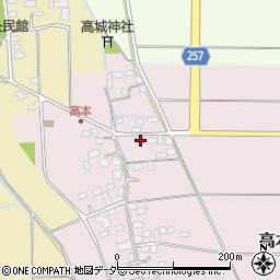 埼玉県熊谷市高本135周辺の地図