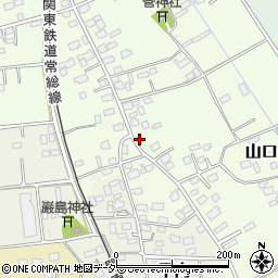 茨城県常総市山口86周辺の地図