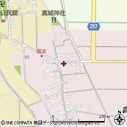 埼玉県熊谷市高本133周辺の地図