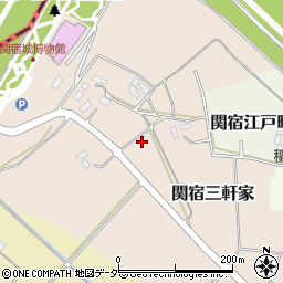 千葉県野田市関宿三軒家周辺の地図