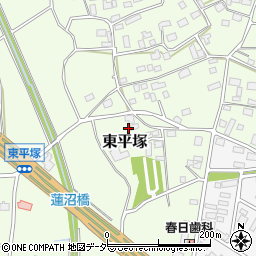 茨城県つくば市東平塚638周辺の地図