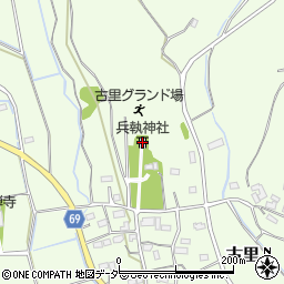 兵執神社周辺の地図