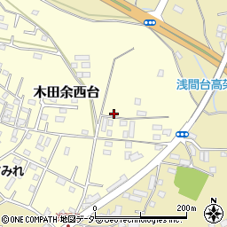 茨城県土浦市木田余西台周辺の地図