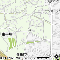 茨城県つくば市東平塚395周辺の地図