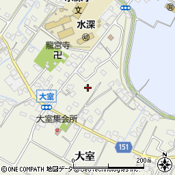 埼玉県加須市大室158-4周辺の地図