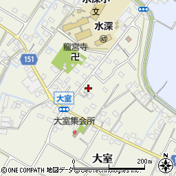埼玉県加須市大室157周辺の地図