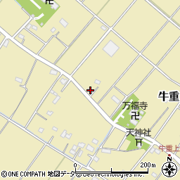 埼玉県加須市牛重1633-2周辺の地図