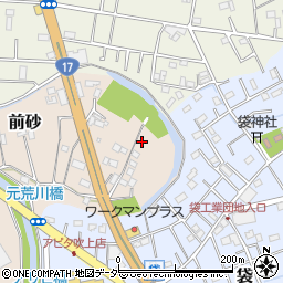 埼玉県鴻巣市前砂340周辺の地図