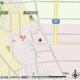 埼玉県熊谷市高本136周辺の地図