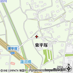 茨城県つくば市東平塚642周辺の地図