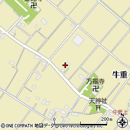 埼玉県加須市牛重1633-1周辺の地図