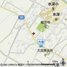 埼玉県加須市大室182周辺の地図