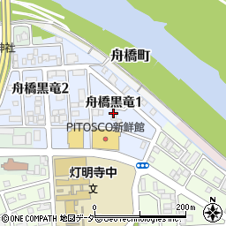 福井県福井市舟橋黒竜1丁目周辺の地図