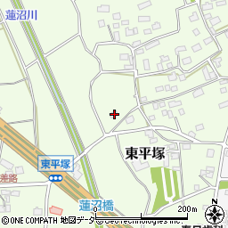 茨城県つくば市東平塚582周辺の地図