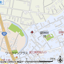 埼玉県鴻巣市袋197周辺の地図