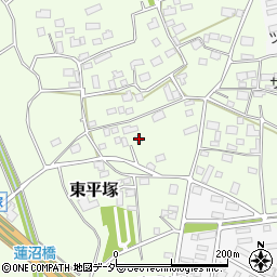 茨城県つくば市東平塚607-2周辺の地図