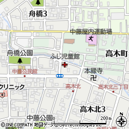福井市　ふじ児童館周辺の地図