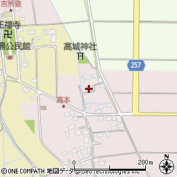 埼玉県熊谷市高本139周辺の地図