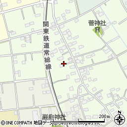 茨城県常総市山口61周辺の地図