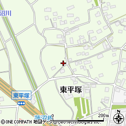 茨城県つくば市東平塚585-2周辺の地図