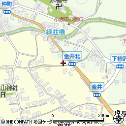 長野県塩尻市金井215周辺の地図