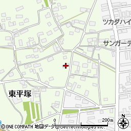 茨城県つくば市東平塚598周辺の地図