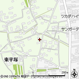 茨城県つくば市東平塚597周辺の地図