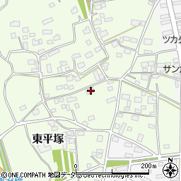 茨城県つくば市東平塚694-1周辺の地図