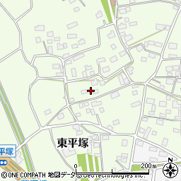 茨城県つくば市東平塚592周辺の地図