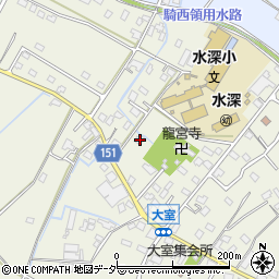 埼玉県加須市大室185周辺の地図