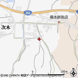 茨城県行方市次木102周辺の地図