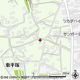 茨城県つくば市東平塚594周辺の地図