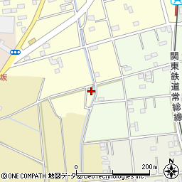 茨城県常総市大房705周辺の地図