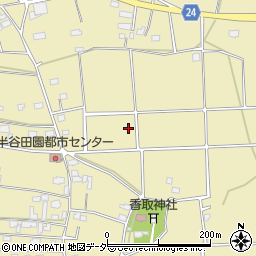 茨城県坂東市半谷周辺の地図