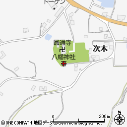 茨城県行方市次木329周辺の地図