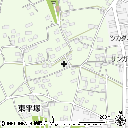 茨城県つくば市東平塚515-1周辺の地図