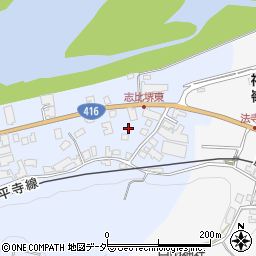 福井県吉田郡永平寺町松岡志比堺周辺の地図