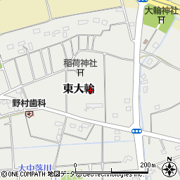 埼玉県久喜市東大輪周辺の地図