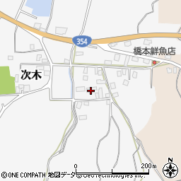 茨城県行方市次木97周辺の地図