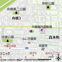 中藤島公民館周辺の地図