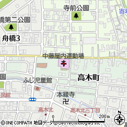 福井市中藤屋内運動場周辺の地図