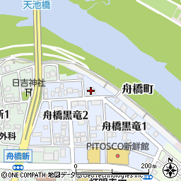 福井県企業庁舟橋取水場周辺の地図