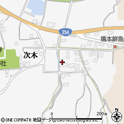 茨城県行方市次木78周辺の地図
